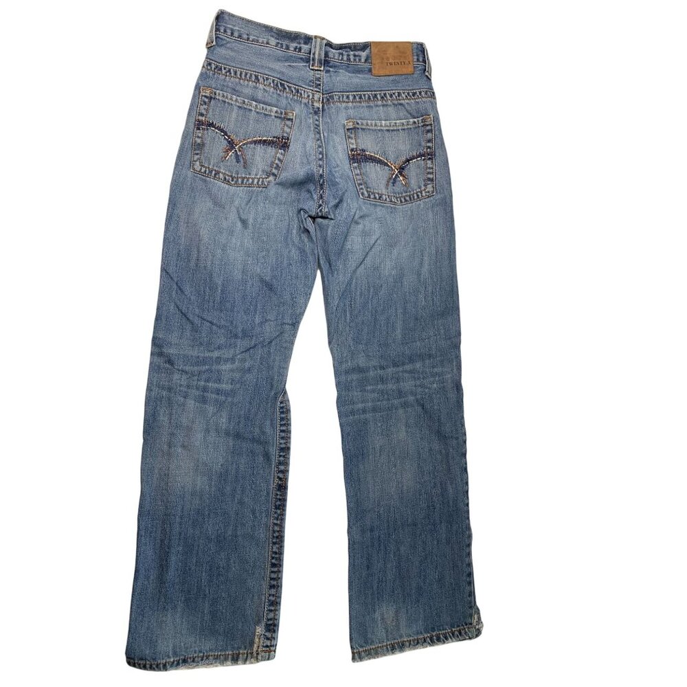 Wrangler Twenty XTreme Jeans Mens Size 29x32 Relaxed Fit Distressed Jeans 33LTDD